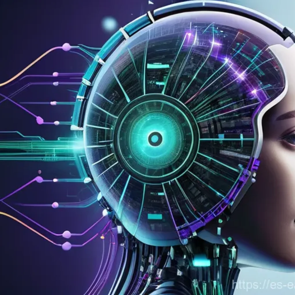 자기 교정 학습 프로세스에서의 혁신적 사례 - **Prompt:** "A conceptual and futuristic illustration of an advanced artificial intelligence system ...
