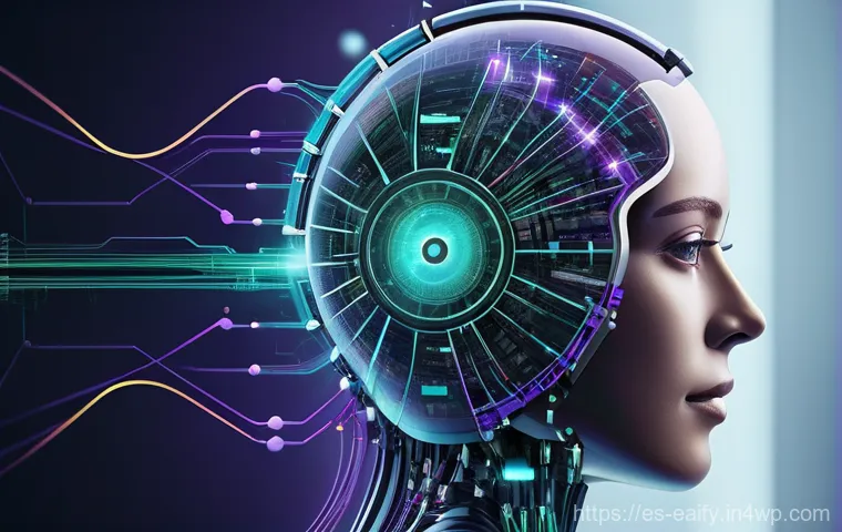 자기 교정 학습 프로세스에서의 혁신적 사례 - **Prompt:** "A conceptual and futuristic illustration of an advanced artificial intelligence system ...